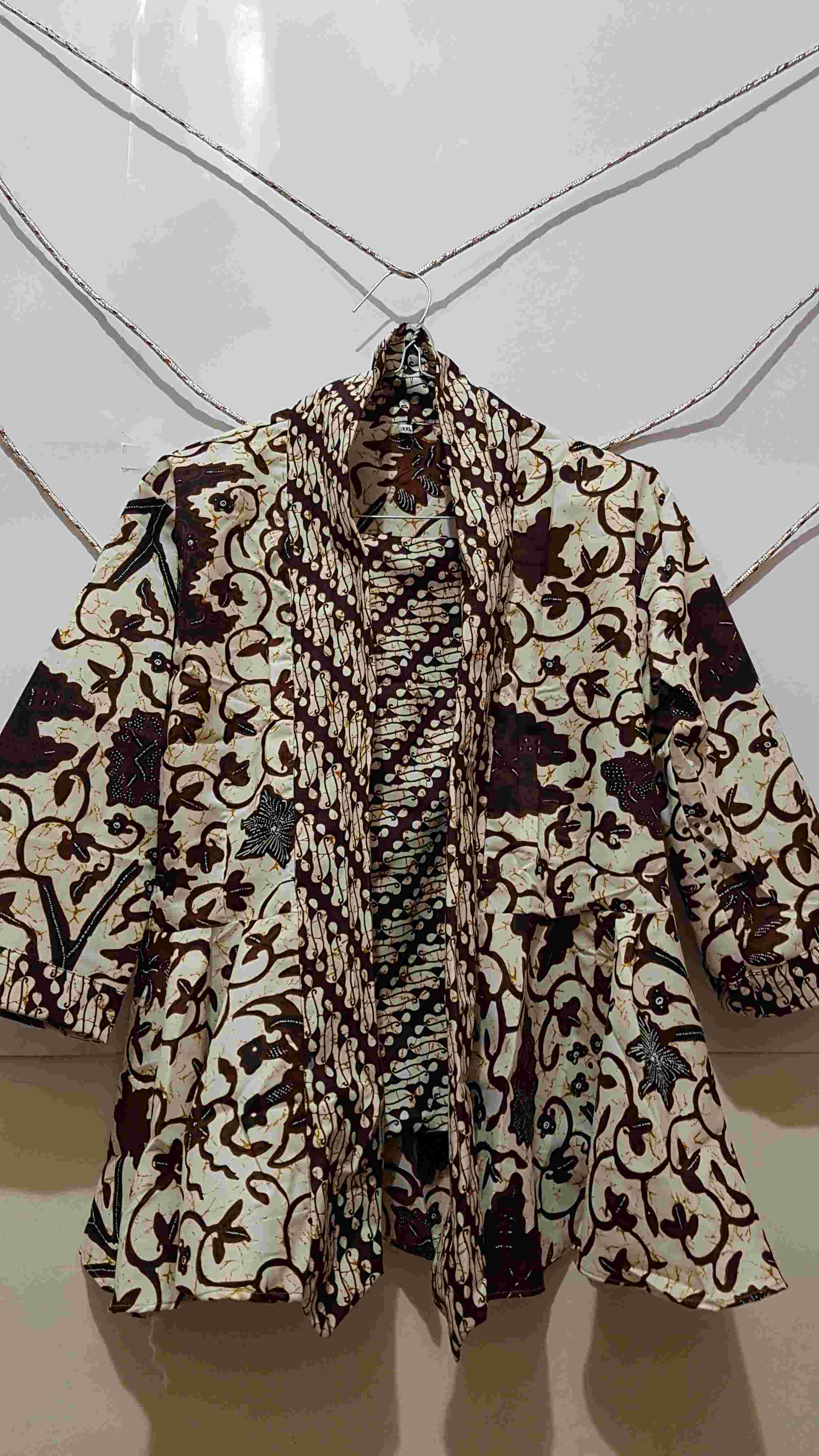 Couple Kutubaru Peplum Wahyu Gading Batik Premium Sarimbit Atasan Kebaya Blus Seragam Kerja Blouse