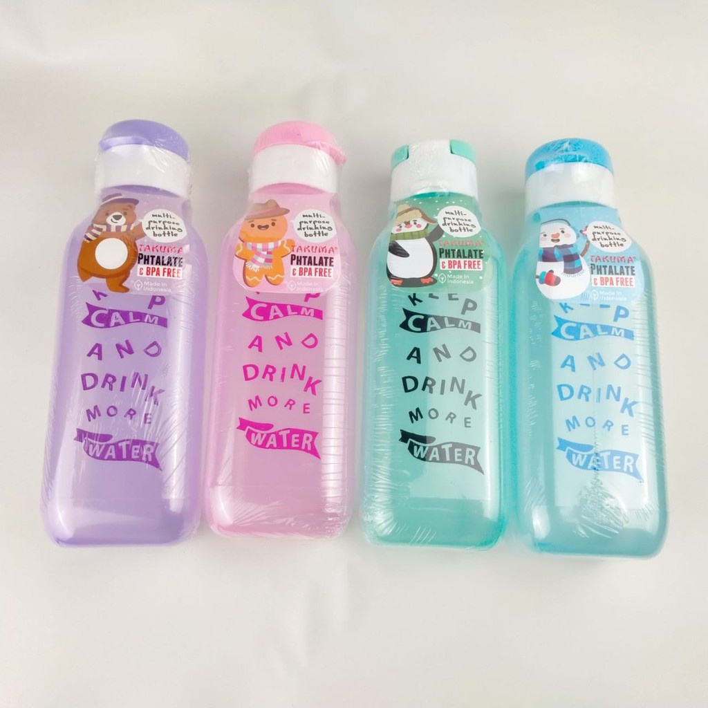 Botol Air Takuma 500 ML Fliptop Gambar Dengan Warna Random