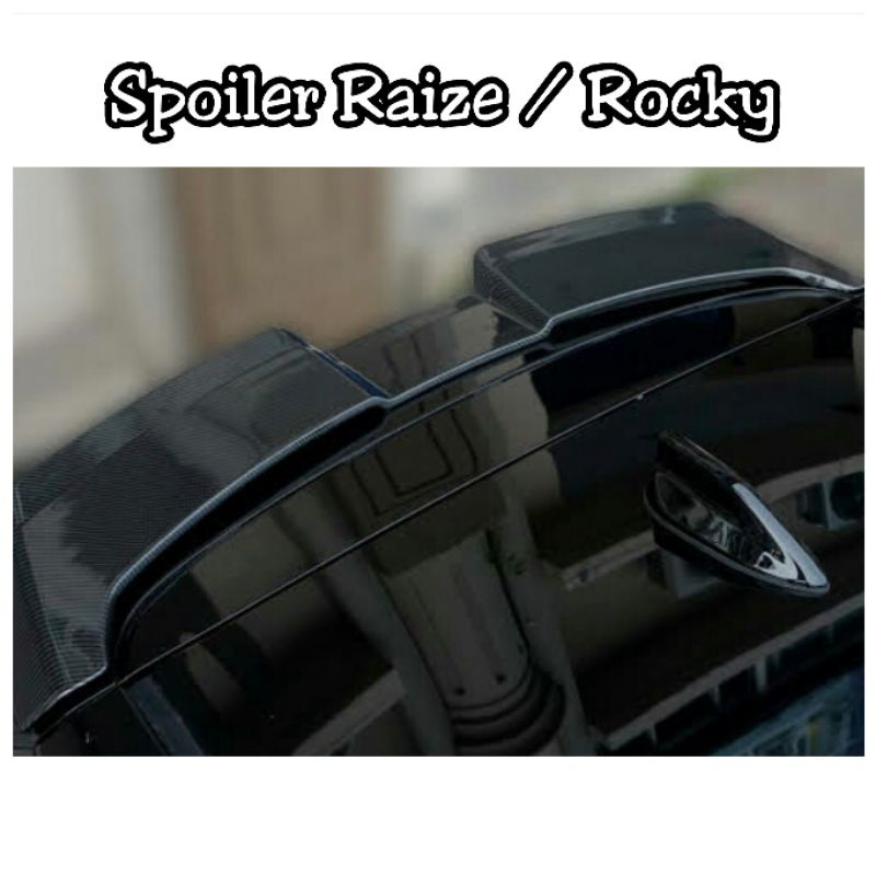 Spoiler Mobil Raize / Rocky Non Lamp Bahan Plastik ABS