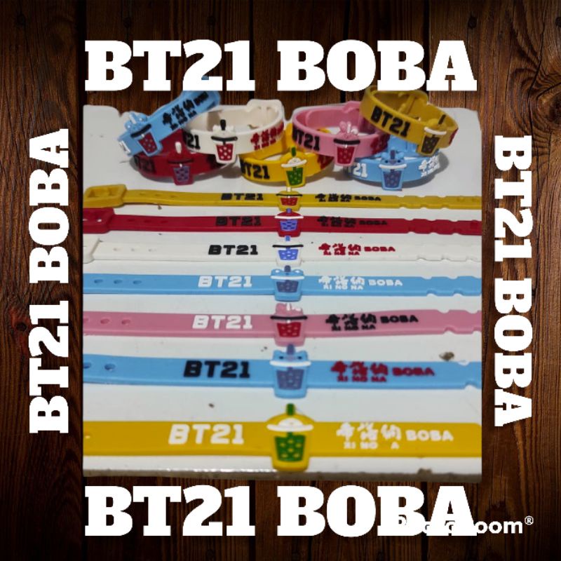 gelang tangan bts bt21 boba per gros 144pc#cartinhy