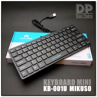 KEYBOARD MINI MIKUSO KB-001U USB // NISUTA CHOCOLATE OFFICE MULTIMEDIA // LAPTOP PC KOMPUTER ANDROID KIBORD