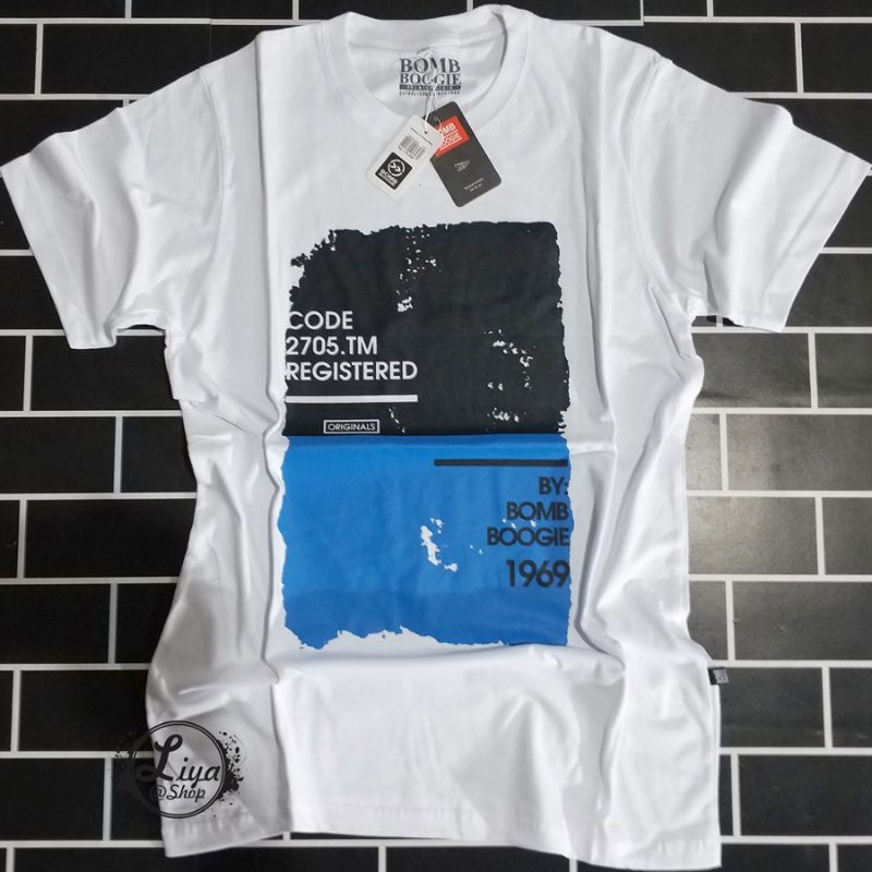 KAOS BOMBBOOGIE Pakaian Baju Pria Distro Original Asli Bandung Keren Terbaru 2021 OUTFIT jeans Tshir