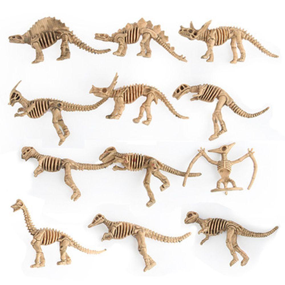 【 ELEGANT 】 Patung Set Model Dekorasi Rumah Aksi Kreatif Lucu Dinosaurus Skeleton