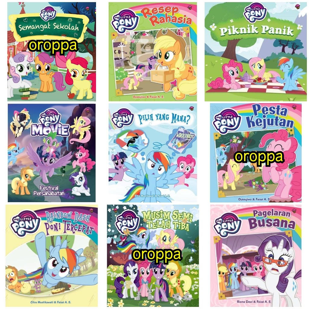 My Little Pony Buku Cerita Bergambar Berwarna Full Color Unicorn
