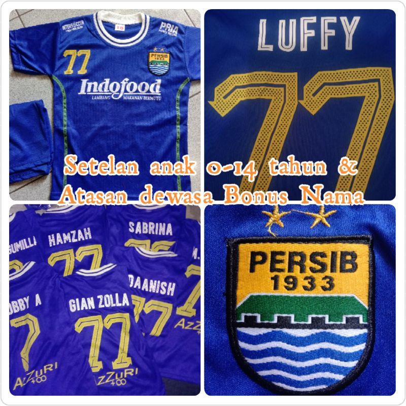 salle Jersey Persib Bandung Setelan Anak Liga 1 2021 2022 Gratis Nama Bebas Atau Nama Mark Klok dll