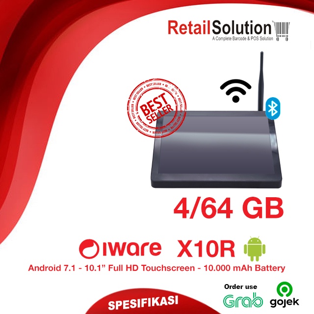 Mesin Kasir POS Android AIO 4/64GB - Iware X10R / X-10R / X10-R