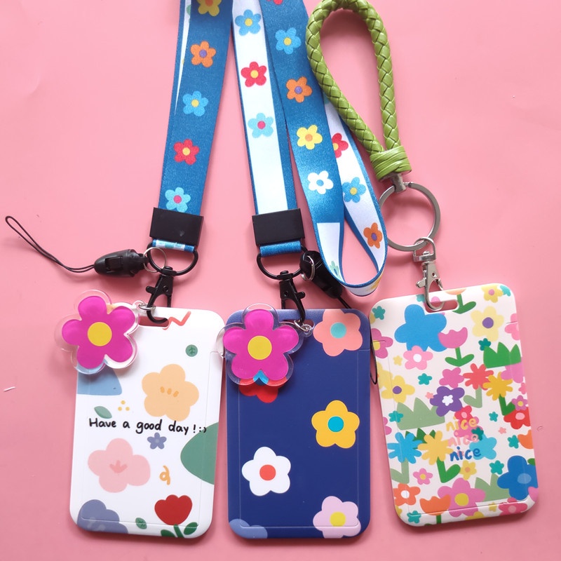 (N011) NAME TAG KARAKTER  TALI GANTUNGAN AKRILIK / CARD HOLDER / TEMPAT KARTU / CARD HOLDER PHOTOCARD / TEMPAT KARTU AKSES / BISA UNTUK 2 KARTU / TALI LANYARD ID CARD HOLDER