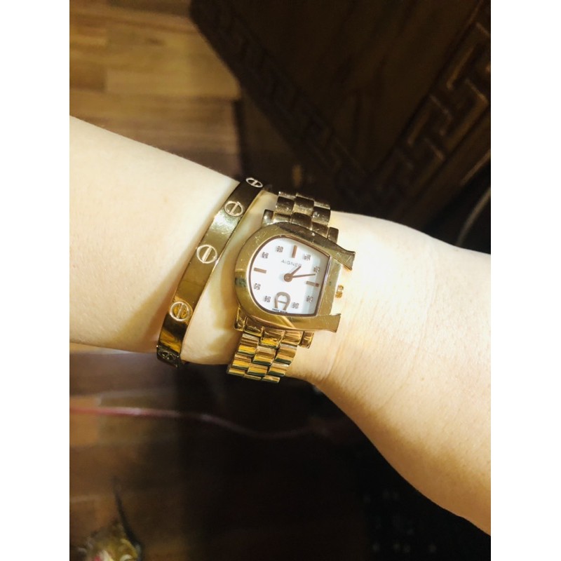 Aigner Lady Watch AllGold 2014/ card, box/ authentic- like new- harga NETT/ NO NEGO