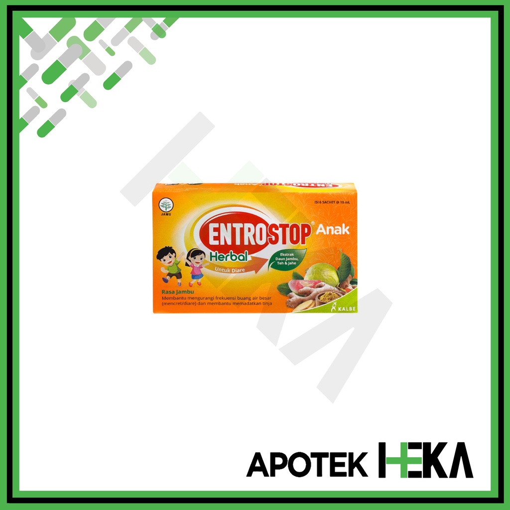 Entrostop Herbal Anak 10ml Box 6 Sachet - Obat Diare (SEMARANG)