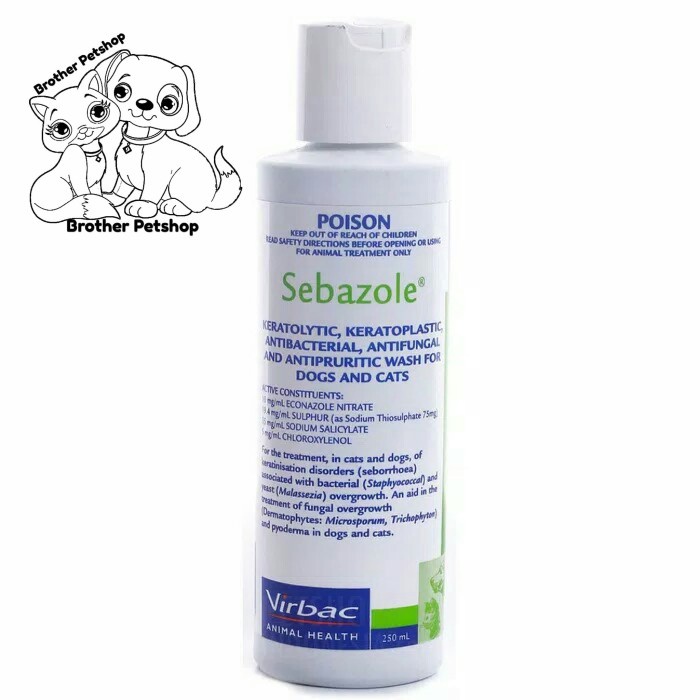 Shampo Sebazole 250ml Sampo Virbac Sebazole 250 ml