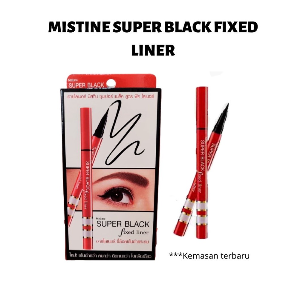 Eyeliner Super Black Fixed Liner By Mistine ORIGINAL THAILAND | Eye Liner Waterproof