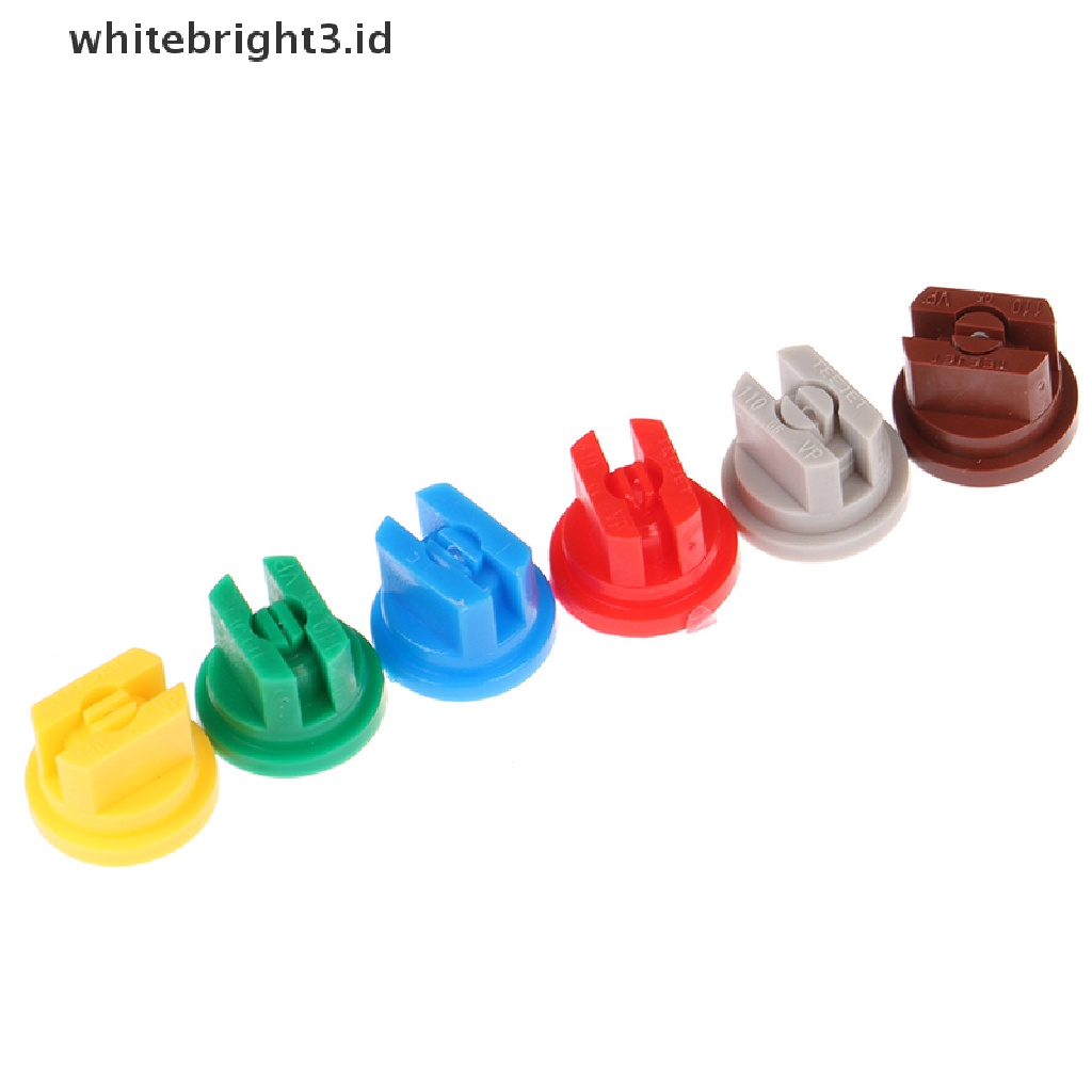 (whitebright3.id) 10pcs / Set Nozzle Sprayer Knapsack Bentuk Kipas Untuk Irigasi Taman