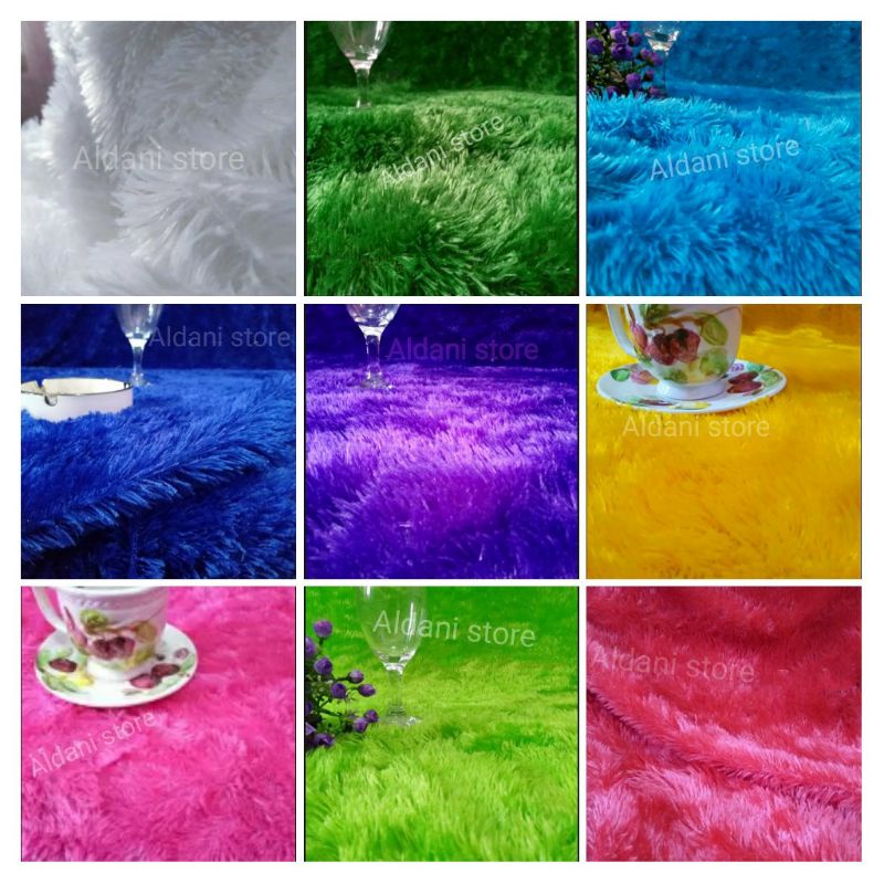 Kain Bulu Rasfur / Kain Bulu Boneka L85 X P100 .