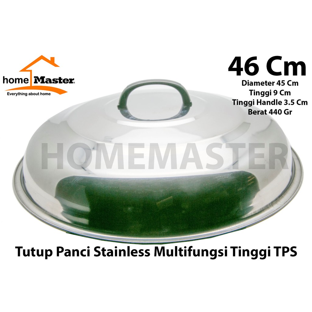 Jual Homemaster Tutup Wajanpancikualiwok Stainless 46 Cm Tps46 Shopee Indonesia 4390