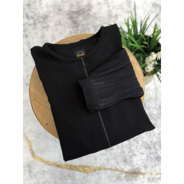 Gamis Set Al Qamra Black By Shafa Jilbab