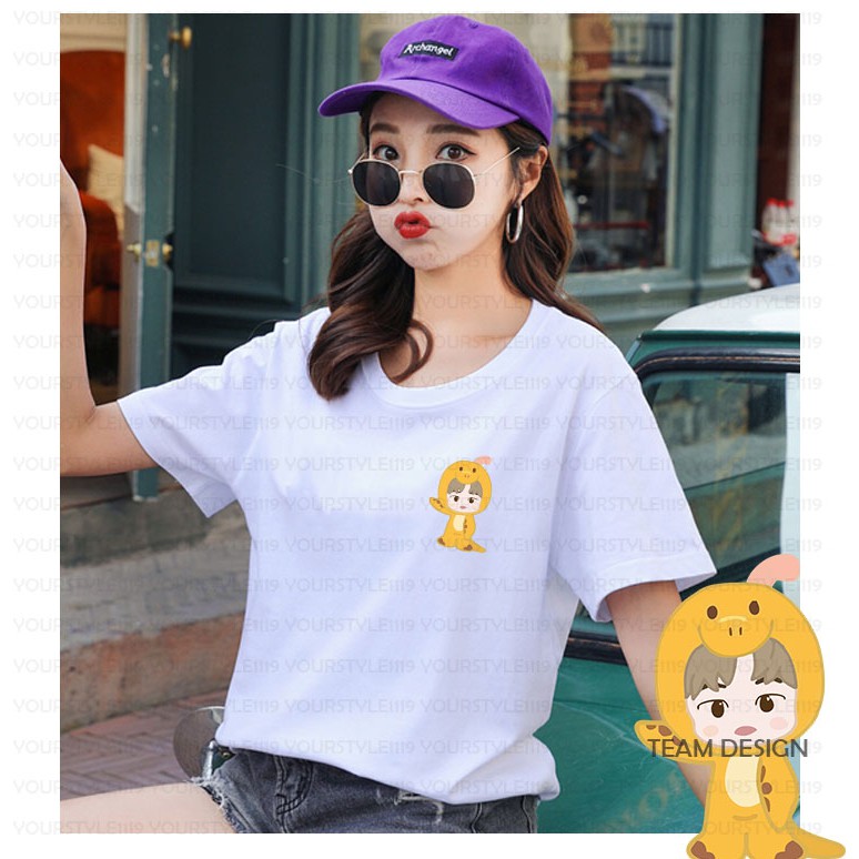 YOURSTYLE1119 - KAOS KARAKTER YELLOW REX DINO BAJU KAOS WANITA DISTRO UNISEX OVERSIZE JUMBO KEKINIAN TERL