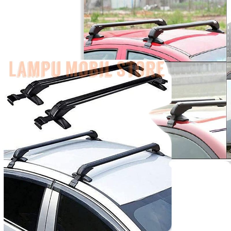 Sepasang Roof Rack Crossbar Aluminum Sport Look Rak Atap Untuk Mobil Toyota Minibus Avanza Xenia Agy