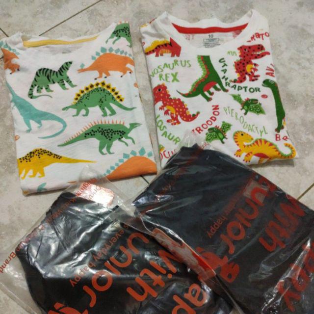 2 12 tahun Kaos  Baju Anak COWOK Summersean motif dino  