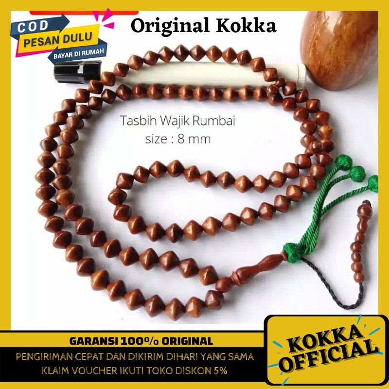 Tasbih Kaukah Original Wjik Rumbai Tasbeh Kayu Kaokah Kauka Koaka Koka Kokkah By Kokka Official