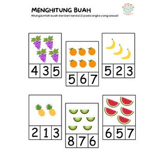 Worksheet Anak Vol. 1 Usia 3 tahun 55 lembar - Printable Toddler