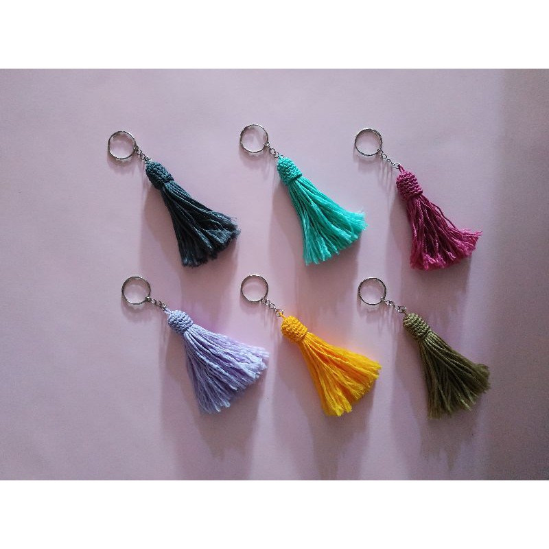 gantungan kunci rajut/ganci/tassel rajut/souvenir rajut/rajutan/craft