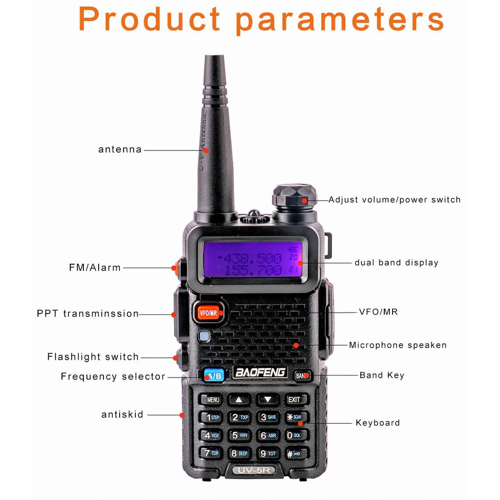 BAOFENG UV-5R Dual Band Walkie Talkie