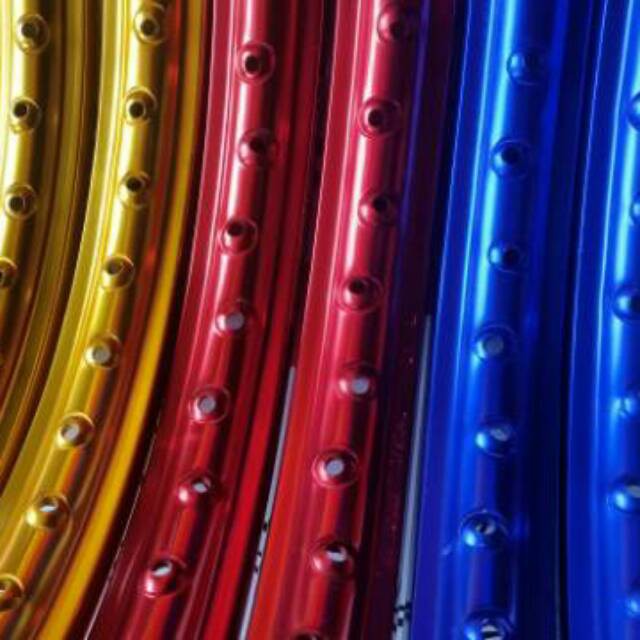 VELG ROSSI WM GOLD SILVER RED DARKBLUE RING 17 - VELG MOTOR - AKSESORIS MOTOR