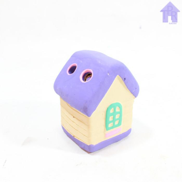 

Art / Prakarya - Tanah Liat Rumah Pensil Chimney - Ungu