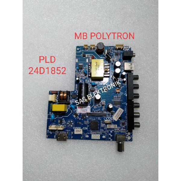 MB MOTHERBOARD MAINBOARD MESIN TV LED POLYTRON 24 INCH PLD24D1850 PLD 24D1850 PLD 24D1852 PLD24D1852
