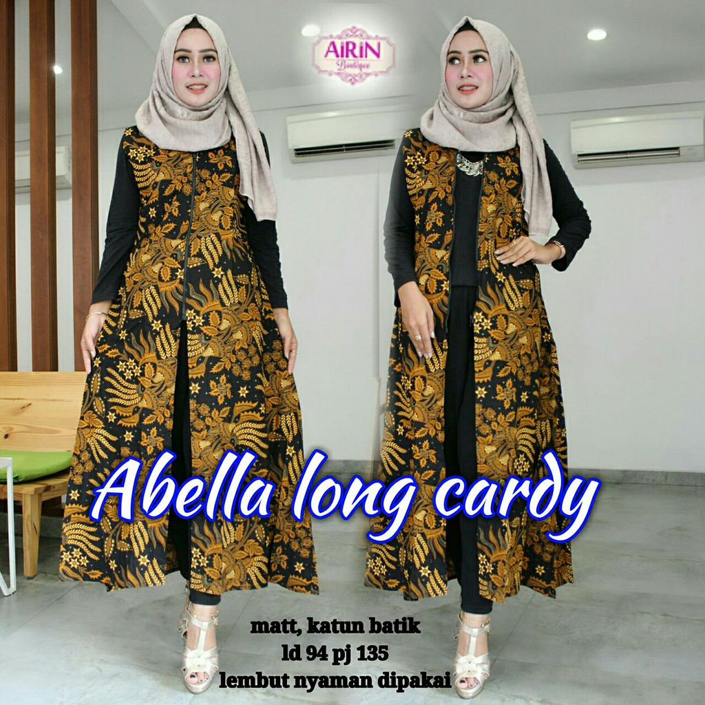 Long Cardi Abella Atasan Dress Batik