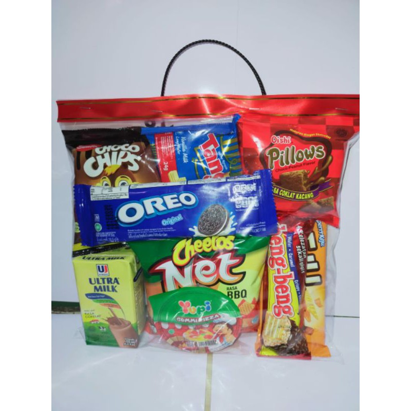 

Paket Snack Ultah/Paket Snack Ulangtahun/Snack Ulangtahun/Snack ultah/Bingkisan ultah/Godiebag