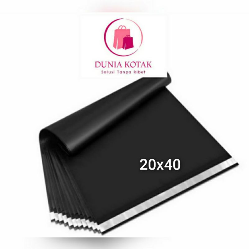 

Plastik Polymailer Hitam 20x40