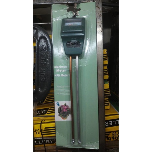 Soil PH & Moisture Meter alat ukur kelembaban tanah dan kadar air