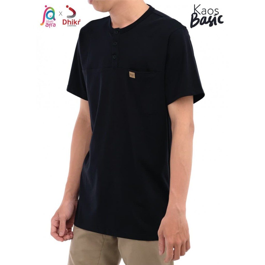 TOP BEST SELLER KAOS BASIC Merk Dhikr Clothes Black