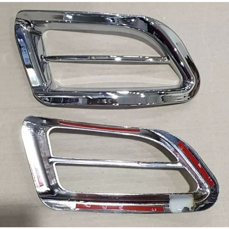 Cover ring fog lamp crome toyota innova lama 2004-2007 foglamp cover variasi mobil