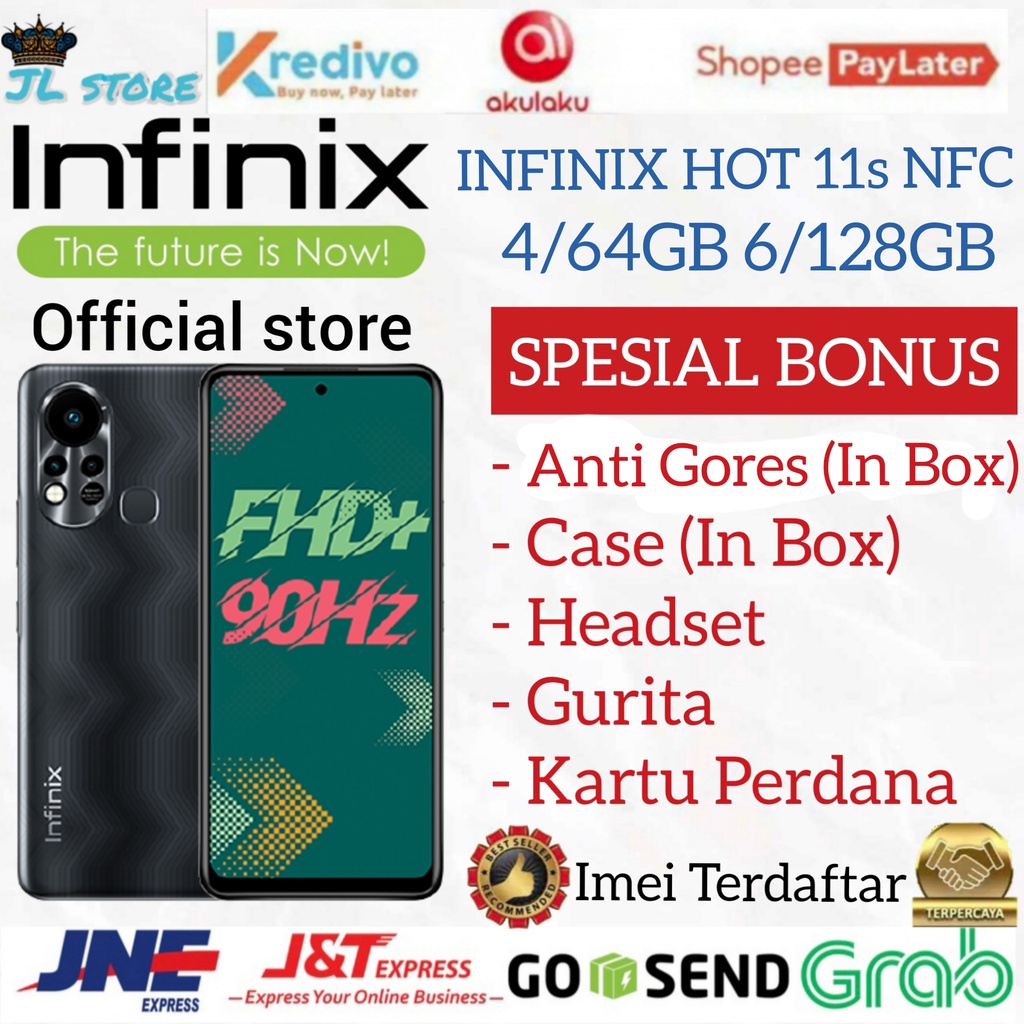 INFINIX HOT 11S NFC RAM 6GB ROM 128GB 6/128GB 4/64GB GARANSI RESMI INFINIX INDONESIA