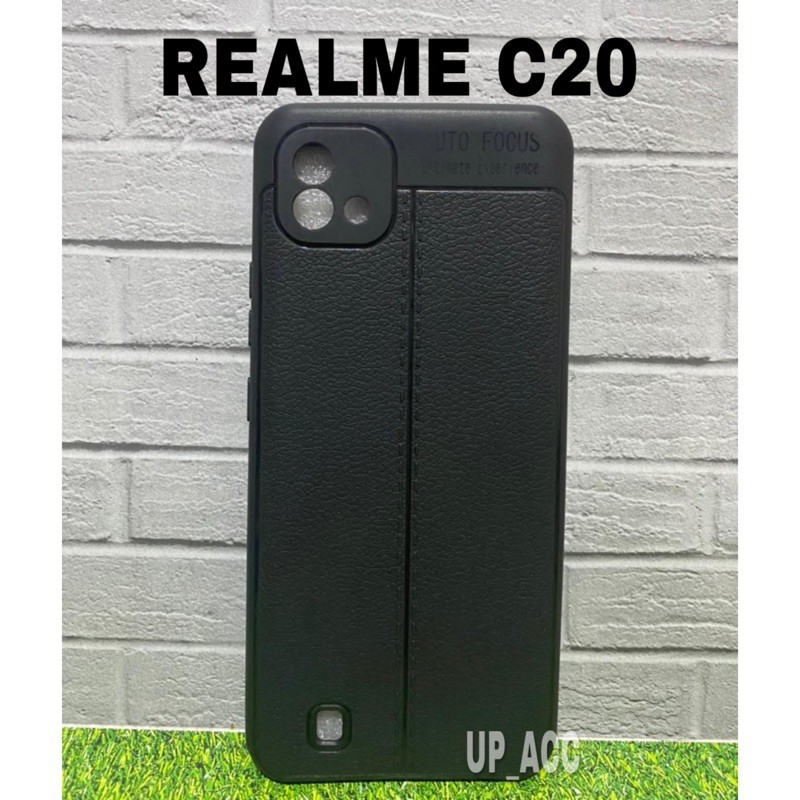 REALME C20 C30 Auto Focus Silikon Hitam Kulit Jeruk / AUTOFOKUS SOFT case