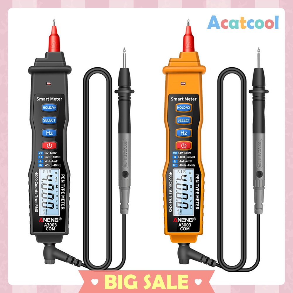 A3003 Digital Multimeter Pen Type Meter 4000 Counts Voltage Current Tester