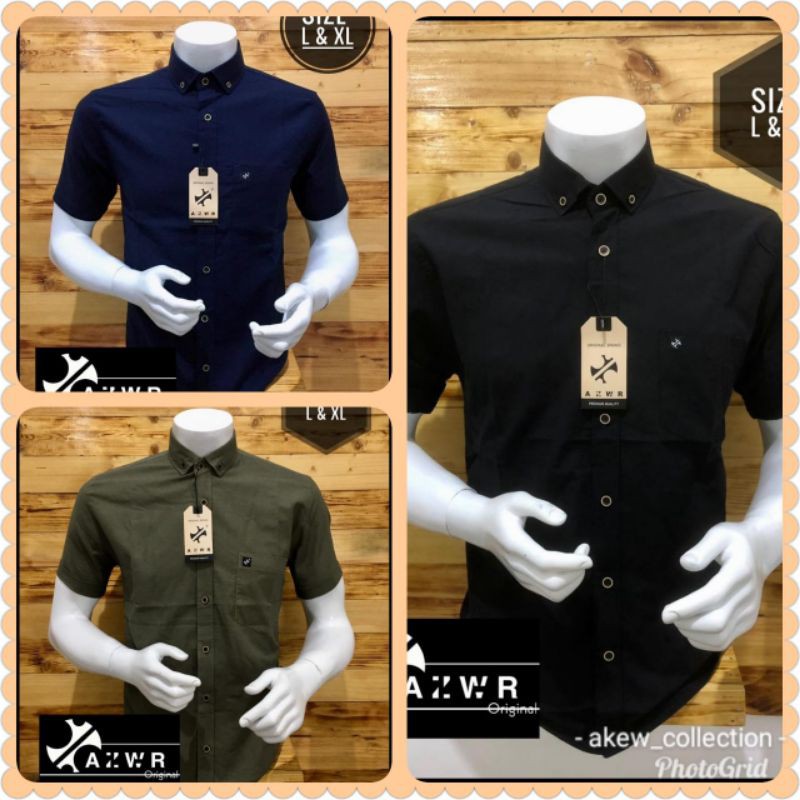 kemeja azwr polos