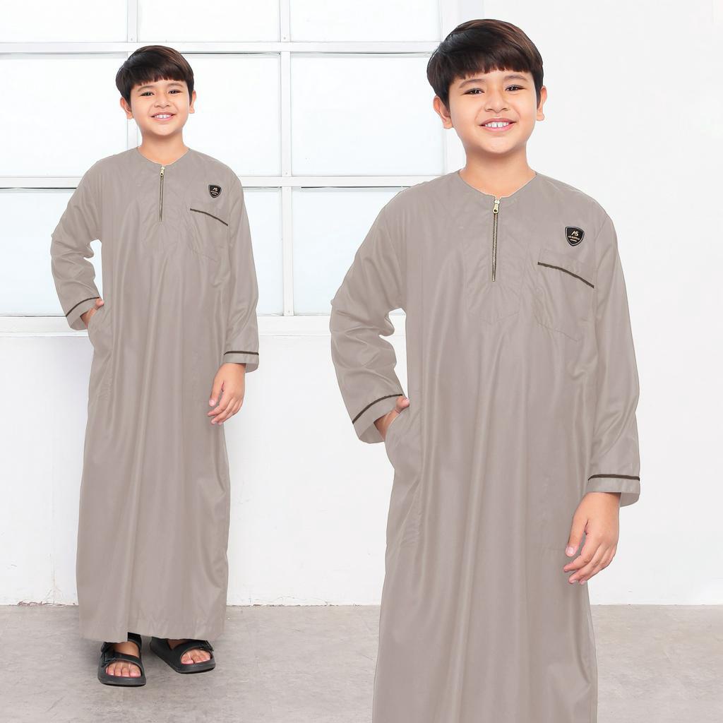 Jubah Anak Laki Laki Casual Lengan Panjang 9-16 Tahun Zaid Series Original Assuffah