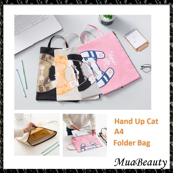 

PF15 MAP Hand Up Cat A4 Stationery File Folder