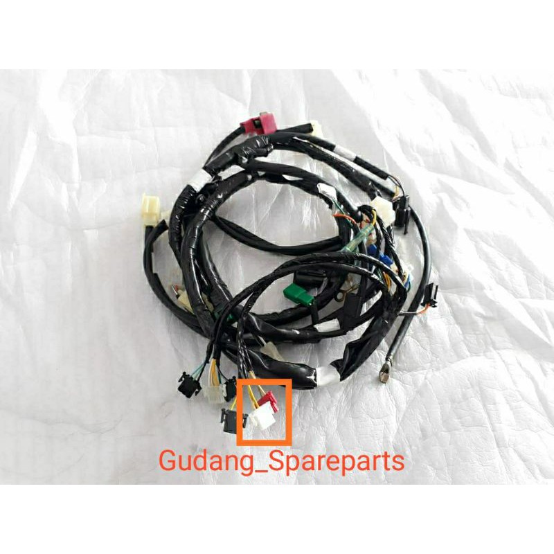 Kabel body/Wiring Harness  yang dilengkapi dengan SOKET LAMPU ASLI SGP Motor Suzuki Smash Titan
