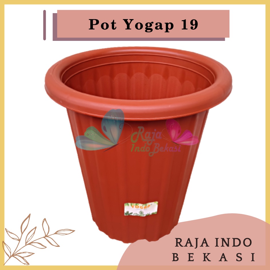 Pot Yogap 19 Merah Bata Coklat Bata Teraccotta Terakota Tinggi Tebal Berkualitas Pot Yogap 18 19 25 30 Murah