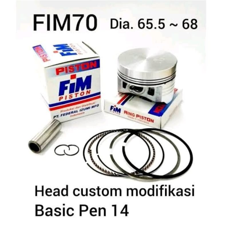 Piston Bore Up Mentah honda crf 150 Pen 14 64mm 65mm 66mm 67mm 68mm pen14 Jenong Fim Izumi 63.5 64