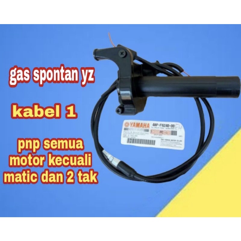 PAKETAN MURAH MERIAH GAS SPONTAN YZ THAILAND + SAKRAL ENGINE ON OFF STARTER UNIVERSAL SEMUA MOTOR