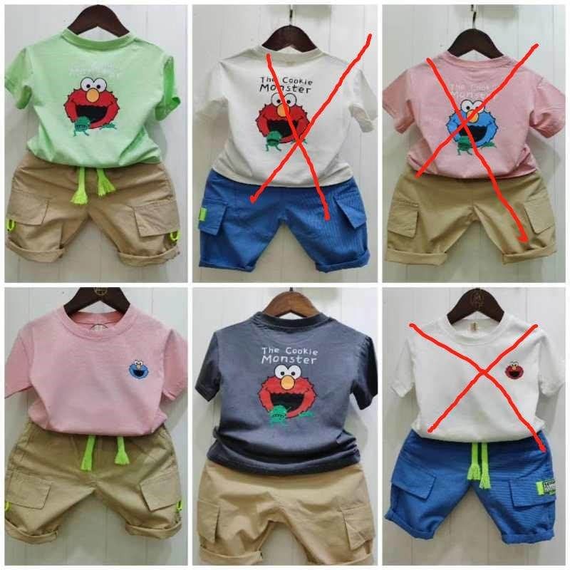 Setelan elmo Yih Tz import (freeong)