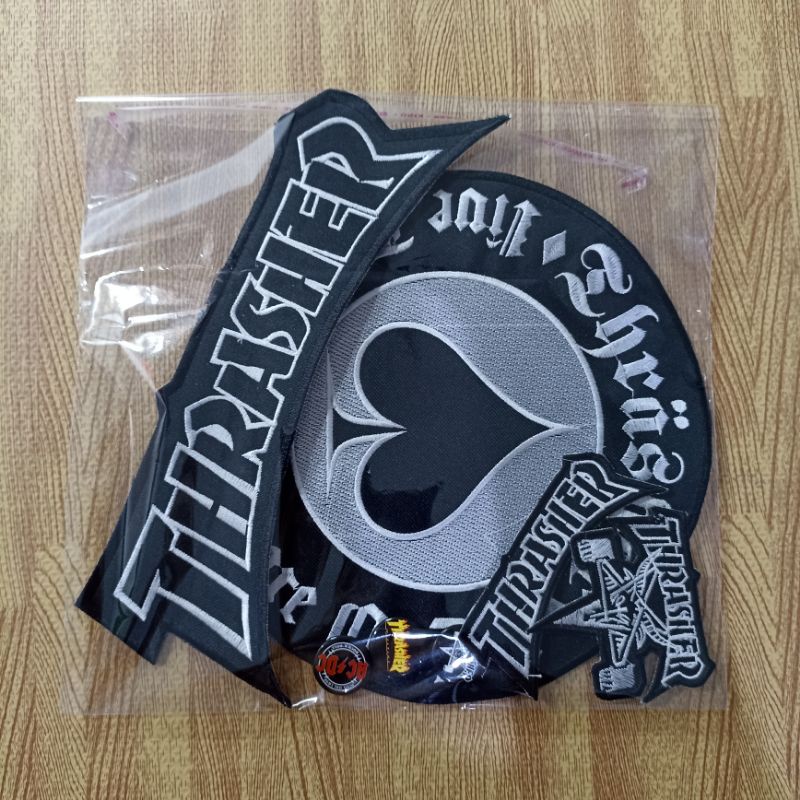 Backpatch bordir besar Thrasher satu SET best quality