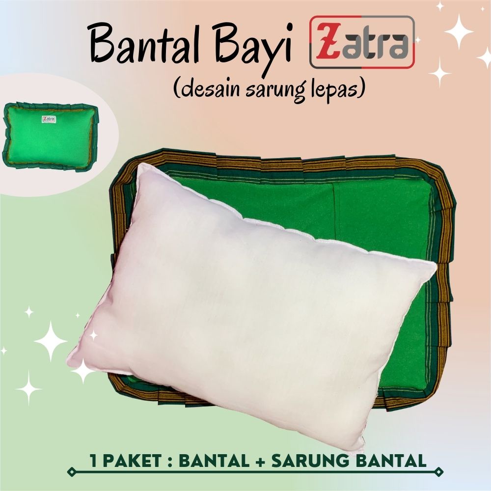 BANTAL BAYI ZATRA SUPER LEMBUT KOMBINASI TENUN LURIK SARUNG BISA DILEPAS