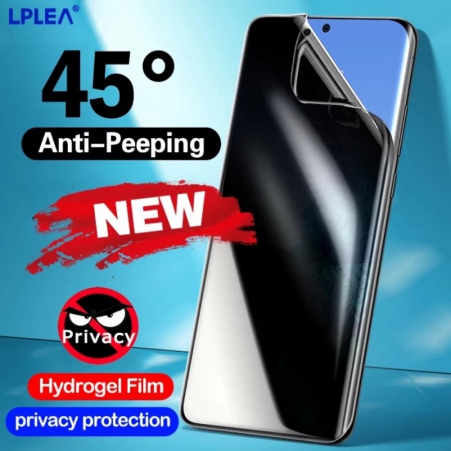 REALME C55 C55 NFC C35 C33 C30S C30 C31 ANTI GORES HYDROGEL SPY PRIVACY HITAM GELAP MATTE SCREEN GUARD JELL FULL SCREEN COVER PELINDUNG LAYAR