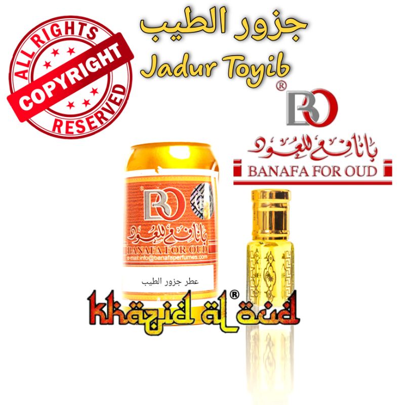 Attar Jadur Toyib Banafa For Oud -  Parfum Jadur Toyib